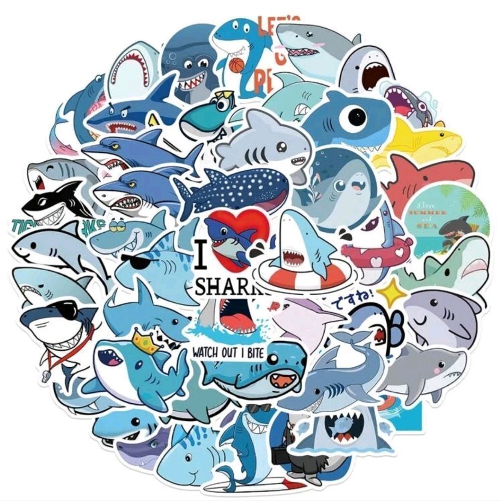 Assorted Shark 🦈 Stickers